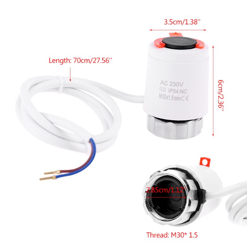 Van Truyền Nhiệt Điện Tử 230V Thông Thường Cho Hệ Thống Sưởi Sàn Nhà