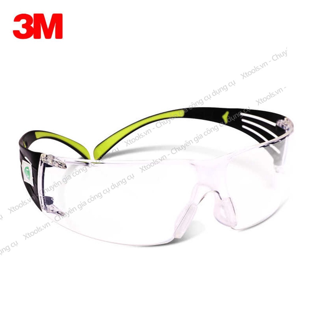 Kính bảo hộ 3M SF401AF kính chống bụi chống tia UV chống đọng sương chống trầy xước (màu trắng)
