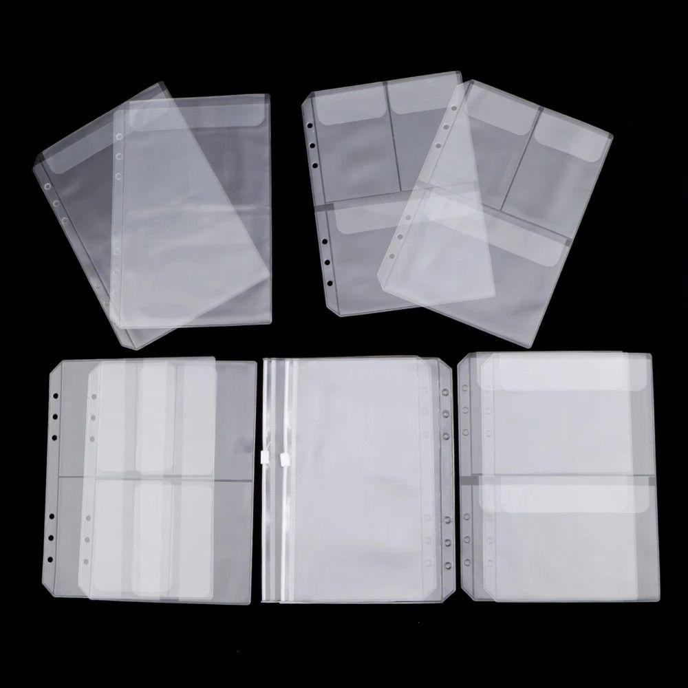 [COD] Túi Đựng Thẻ A5 A6 Bằng PVC Chống Thấm Nước Có Khóa Kéo Tiện Dụng