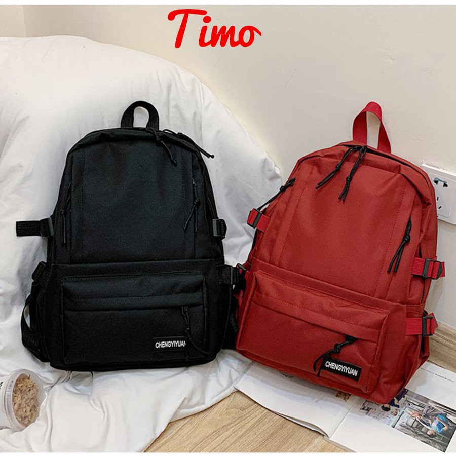 Balo đi học Balo thời trang ulzzang nữ nam phong cách hàn quốc unisex Vải canvas Nhiều Ngăn Đựng laptop ULZ002