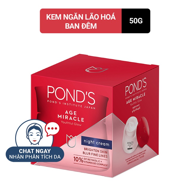 [Nhập FMCGMALL -8% đơn 250K] Kem Dưỡng Da POND'S Age Miracle Ban Đêm (50g)