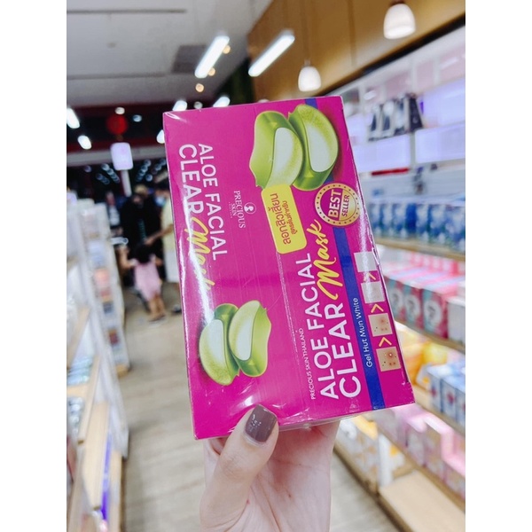 Bộ Gel Hút Mụn, Gel Lột Mụn Đầu Đen Aloe Facial Clear Mask Thái Lan 22gram
