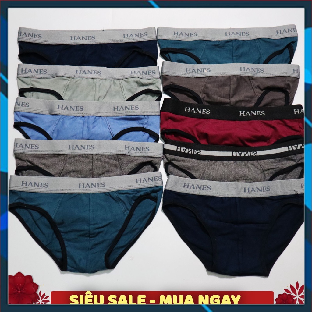 Bộ 10 Quần lót nam - Quần sịp xì nam co giãn thoáng mát vải thun cotton hàng xưởng Dibby Closet