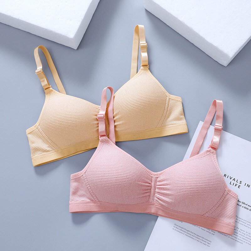 Áo Lót  Bra Hoc Sinh Thun Tăm Mềm Mát Dành Cho Tuổi Dậy Thì YiOn Underwear BRA07