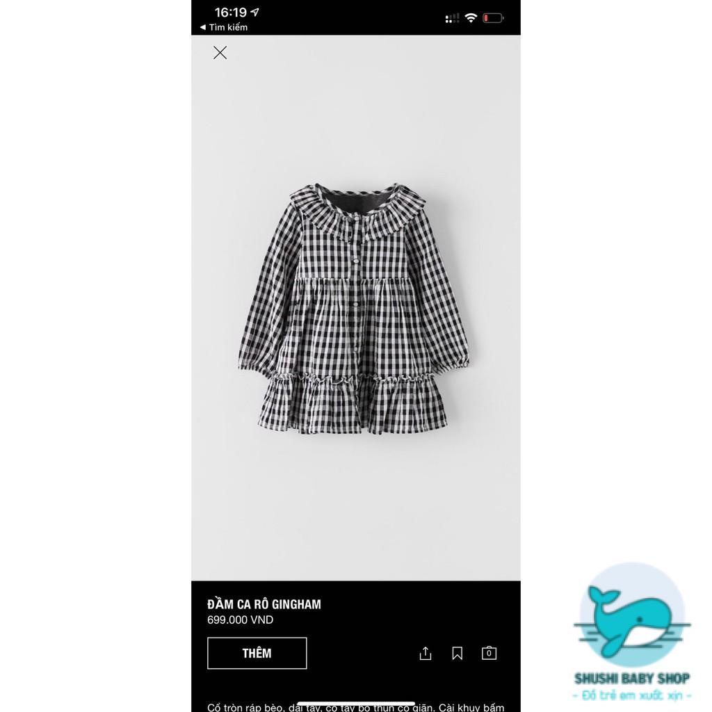 [Có sẵn] [FreeShip] [Ảnh thật] Váy Za.ra Gingham Dư Xịn Đét