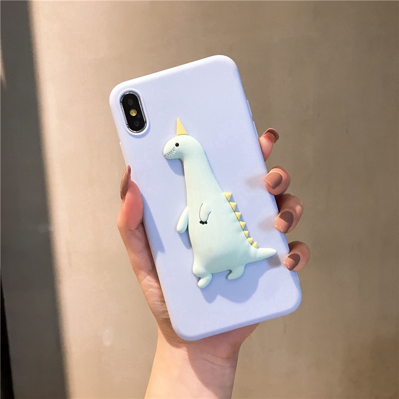 Samsung A5 A8 A6 Plus J8 A9 A7 2018 A8S A9S 3D Korean Cartoon Chick Diansur Girls Phone Soft เคสใส่มือถือ