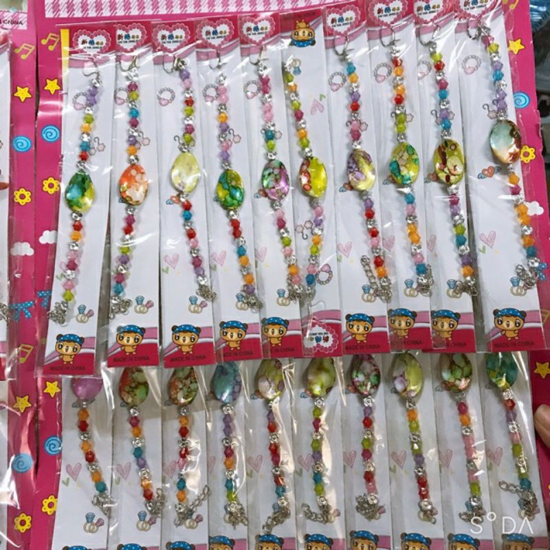 Vỉ 20 chiếc vòng tay đồ chơi trẻ em