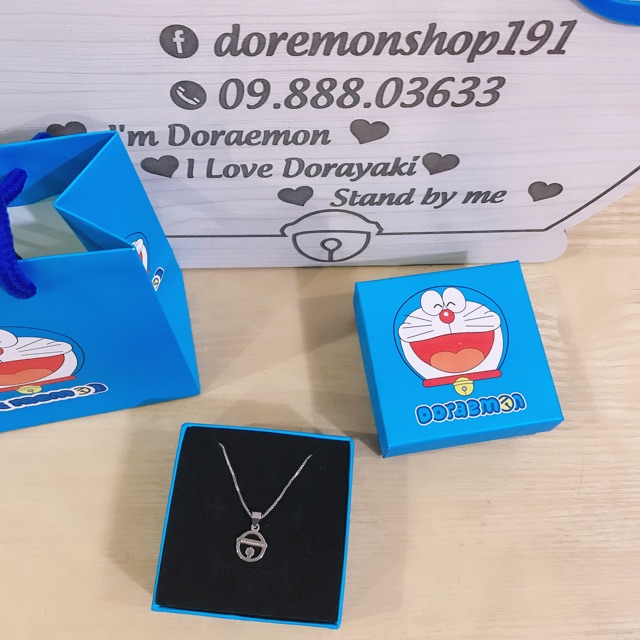 Dây Chuyền Mạ Bạc Hình Chuông Doremon Doraemon