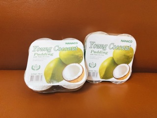Thạch Pudding Nanaco vỉ 4 hộp - 108g