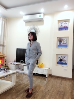 Bộ bông nỉ kéo khóa