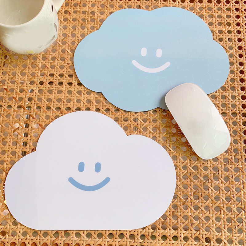 Tấm lót chuột mềm mại in hình đám mây dễ thương cho học sinh