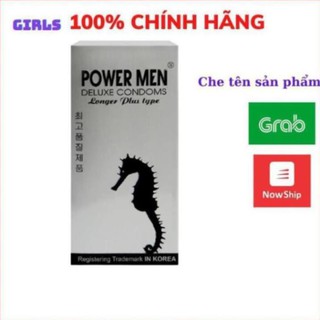 LẺ 1 BAO- Bao cao su Power Men Cá Ngưa Xám –Bcs cao cấp kéo dài thời gian