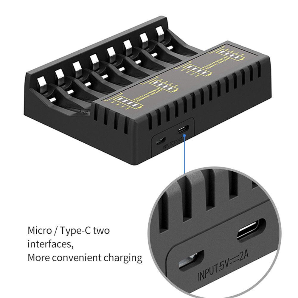 BTLIMER Bộ Sạc Pin Thông Minh Cho Pin AA AAA NI-CD NI-MH