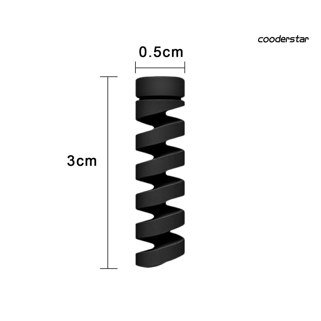 Set 12 phụ kiện bảo vệ dây cáp sạc bằng silicone chống mòn tiện dụng chất lượng cao