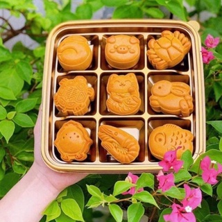 Khuôn trung thu lò xo 50-65g hình con vật ngộ nghĩnh