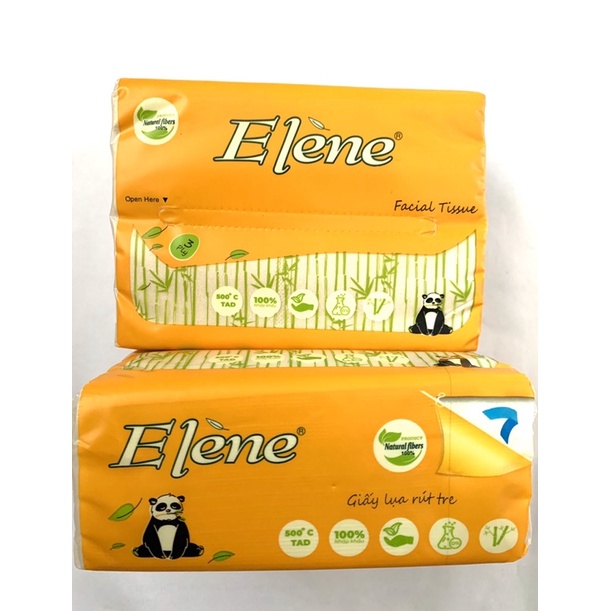 THÙNG 30 GÓI GIẤY ĂN GẤU TRÚC THƯƠNG HIỆU ELENE- Giấy ăn không chất tẩy trắng