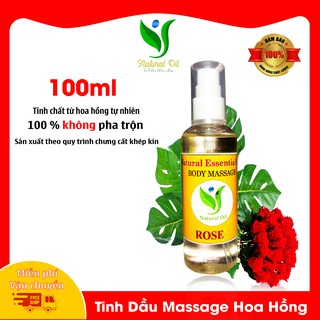 Tinh Dầu Mát Xa Body Hoa Hồng - Lọ 180ml
