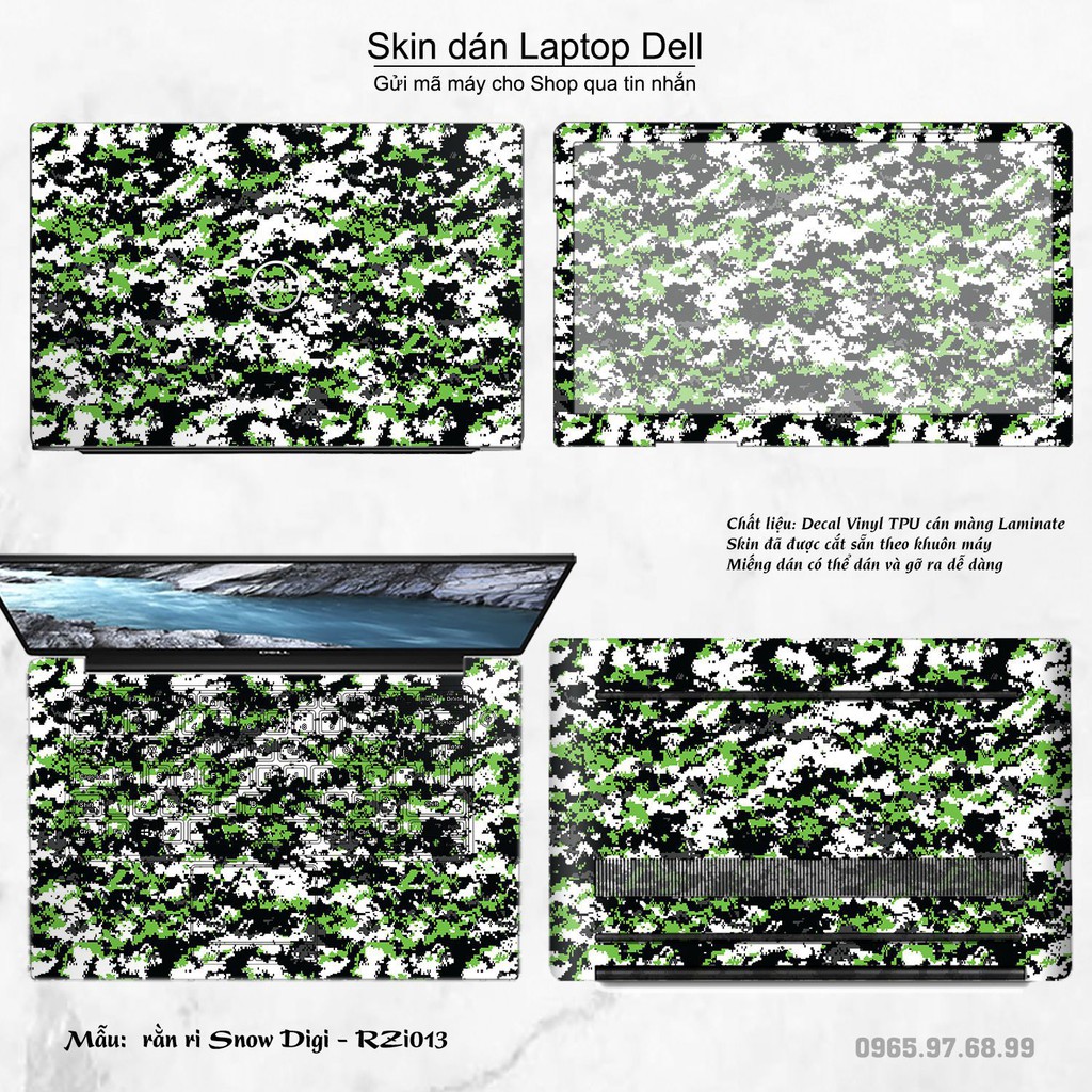 Skin dán Laptop Dell in hình rằn ri _nhiều mẫu 4 (inbox mã máy cho Shop)