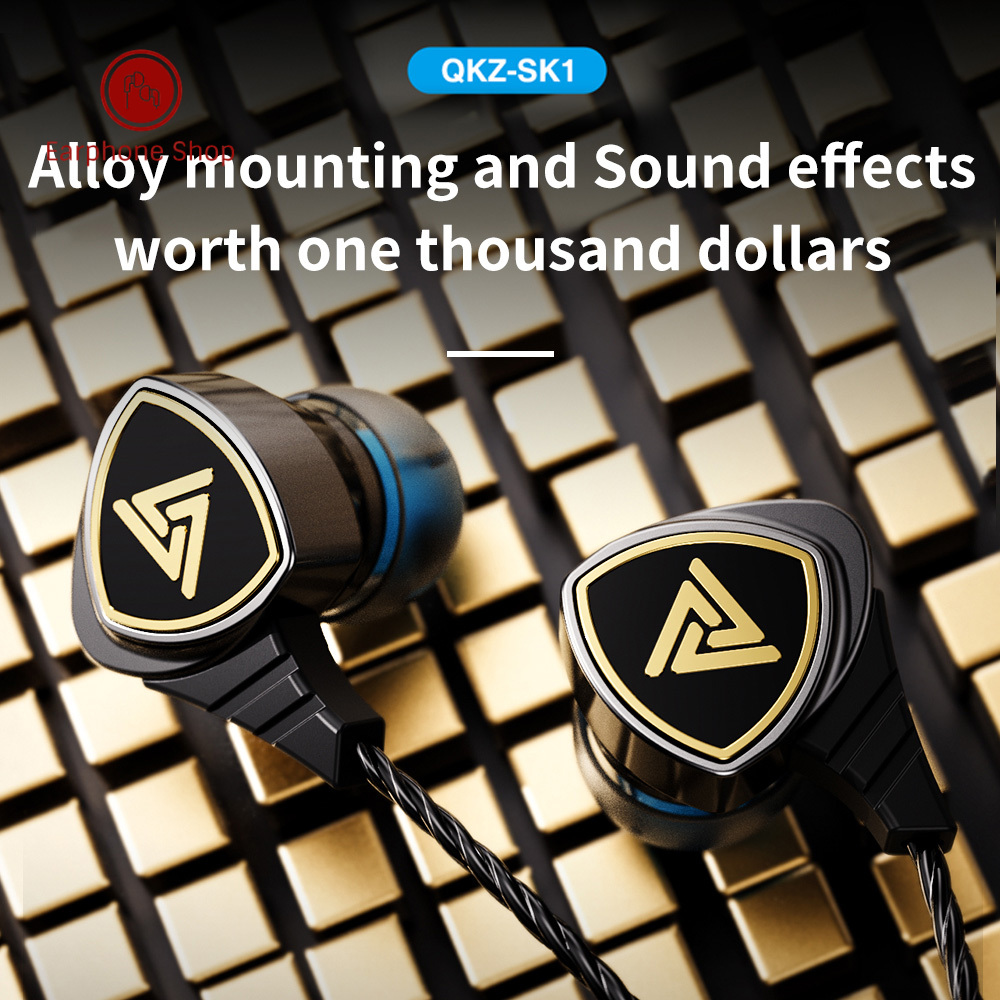 Tai Nghe Nhét Tai Qkz Sk1 Jack 3.5mm Âm Thanh Siêu Trầm Và Phụ Kiện