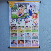 Lịch lụa in hình size cực đại (50x75)