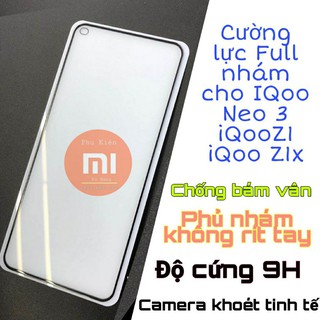 Cường lực nhám AG full màn cho Vivo IQoo Neo 3 / Z1 / Z1x U1 cao cấp không lẹm màn