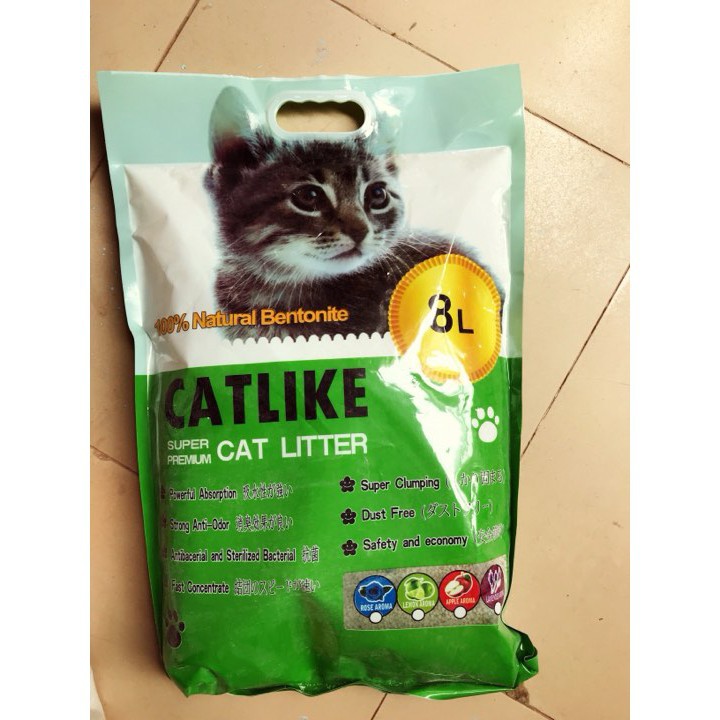 Hàng chính hãng - Cát vệ sinh mèo Cat Like - 8L