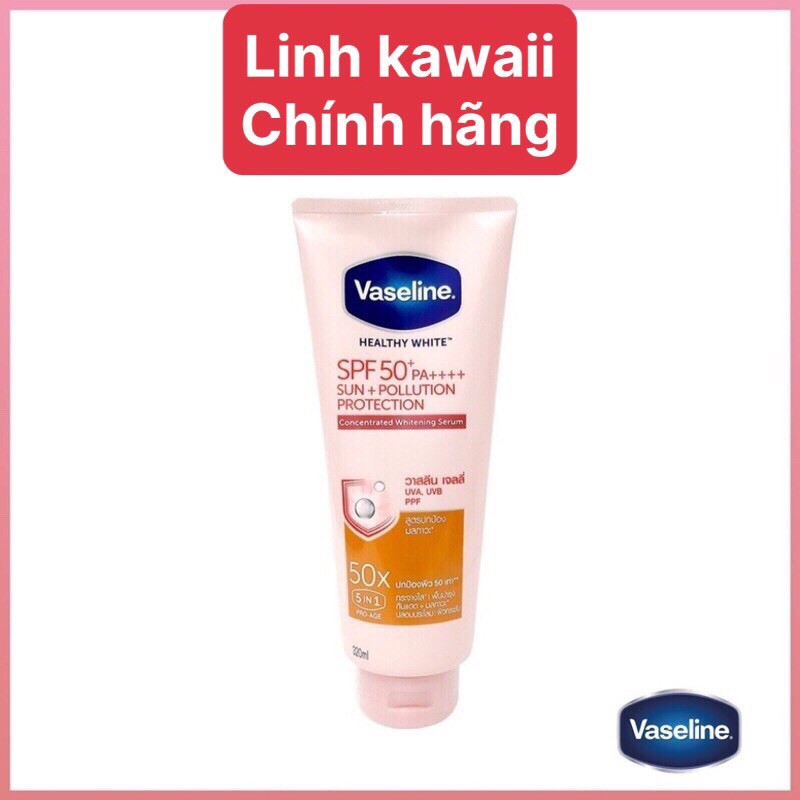 Sữa Dưỡng Thể Vaseline Perfect Serum 50X Tuýp 320ml