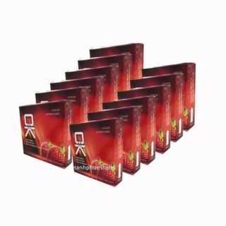 Bao cao su Ok dâu 10 hộp 30cái, bao cao su okhq