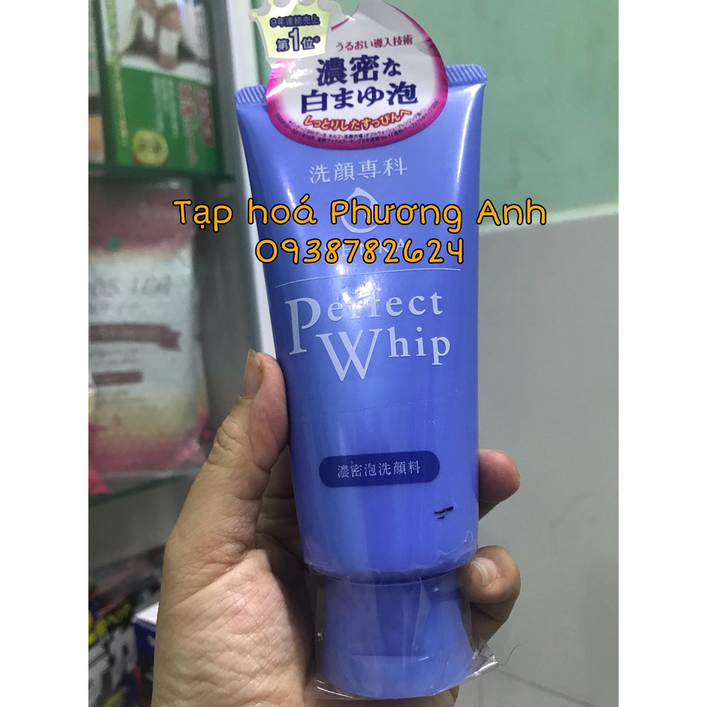 Sữa rửa Mặt Shiseido Perfect Whip Nhật Bản màu xanh 120g