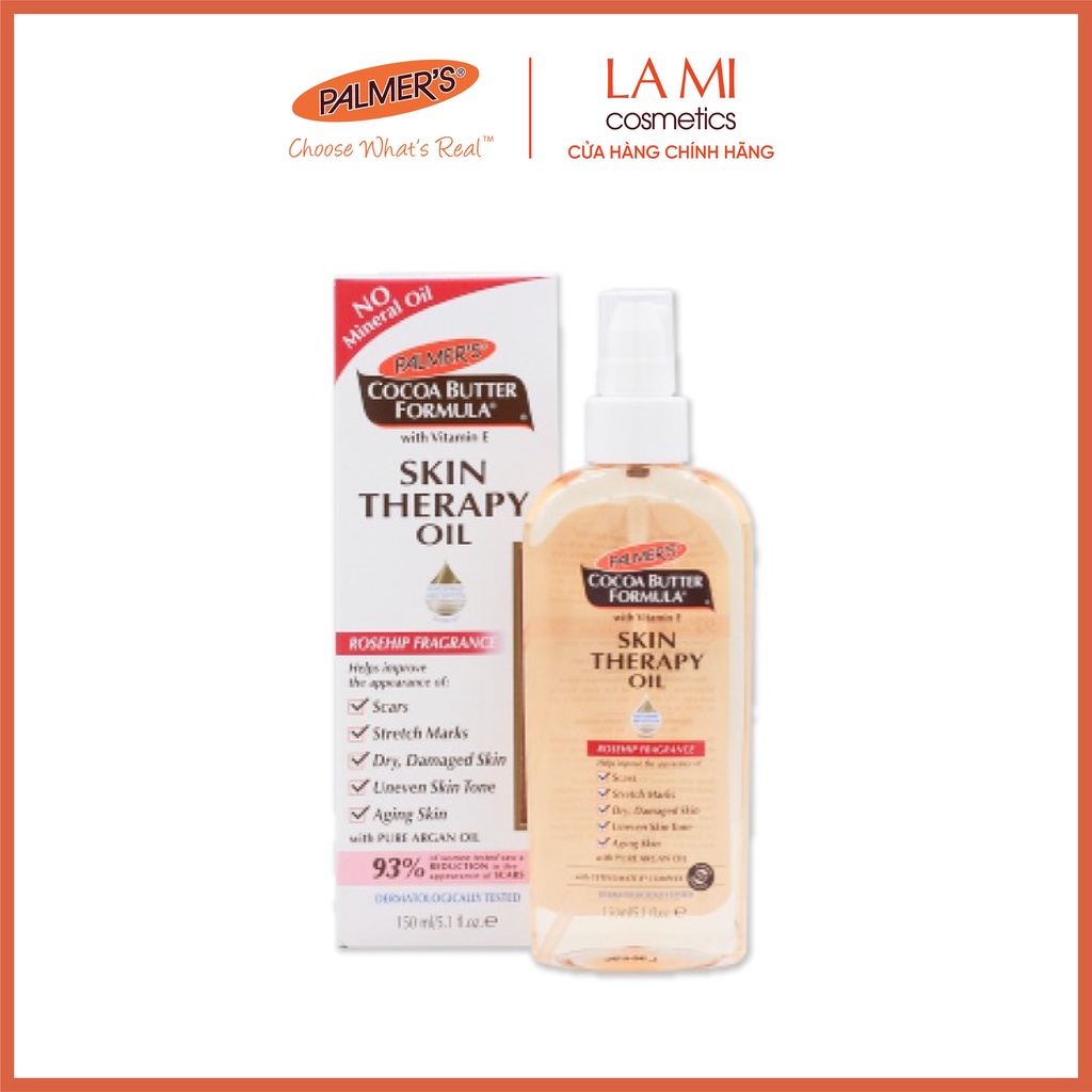 COMBO Săn chắc da cơ thể chuyên dành cho người tập gym Palmer's (Lotion tập gym 250ml và Dầu massage toàn thân 150ml)