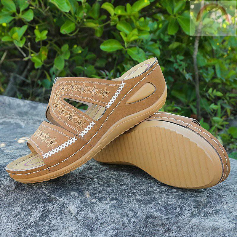 Dép Sandal Đế Xuồng Mềm Hở Ngón Chống Trượt Thời Trang Cho Nữ | BigBuy360 - bigbuy360.vn