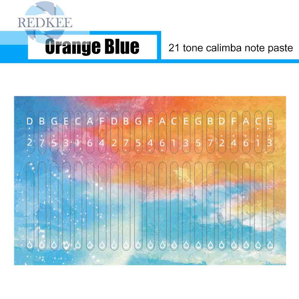 Miếng Dán Phím Đàn Kalimba 21 Phím Cho Người Mới Bắt Đầu