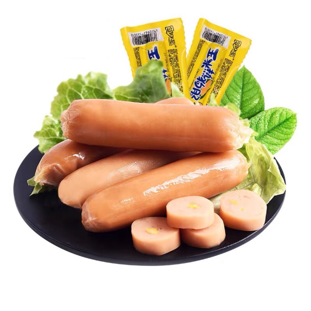 Xúc xích gà ăn liền 2 vị ngô và cay