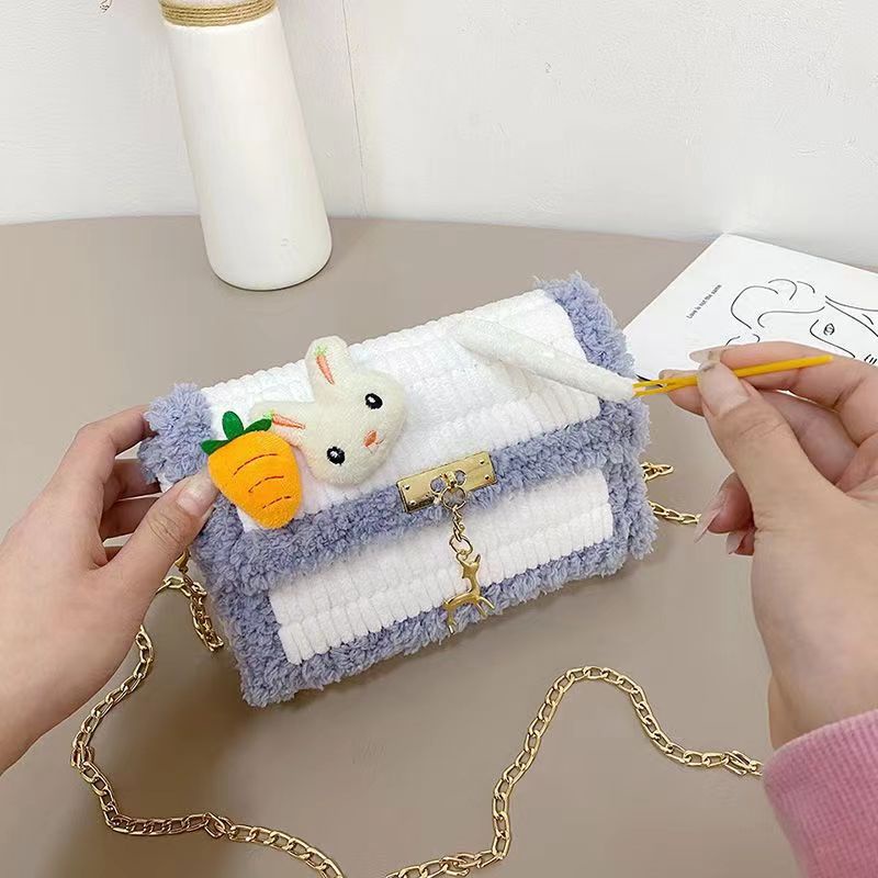 Túi tự đan len phối màu, set nguyên liệu đan túi