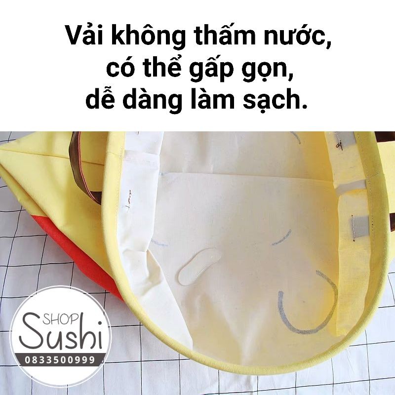 (FreeShip) Giỏ vải, Sọt vải đựng đồ đa năng
