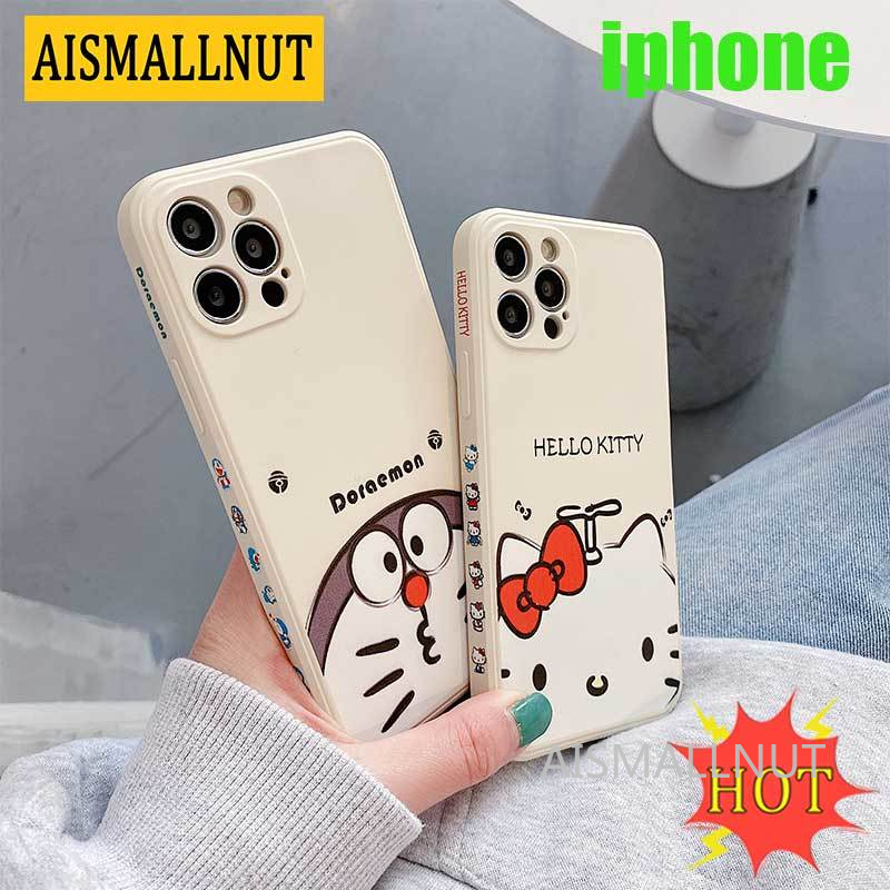 Ốp lưng silica hình con mèo cho iPhone6 6s 7 8 Plus X XS XR XSMAX 11 12