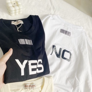 🍑 Áo Thun Say Happy YES NO 🍑