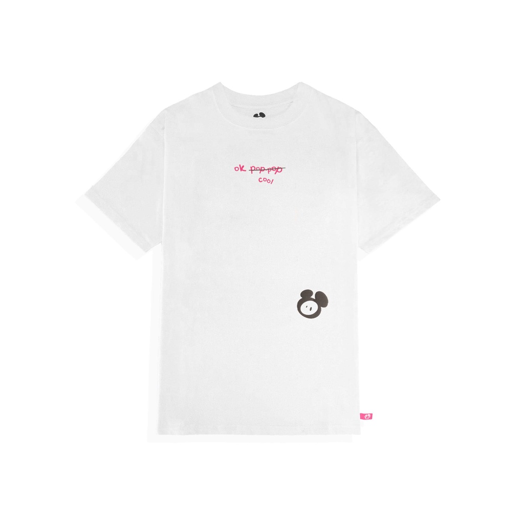 Áo Thun POPPOP BUBLLE LOGO TSHIRT WHITE/BLACK