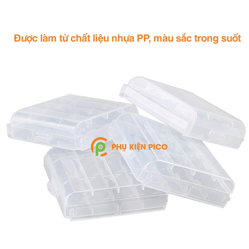 Hộp đựng Pin sạc AA/AAA - Hộp bảo vệ Pin bằng nhựa PP cao cấp