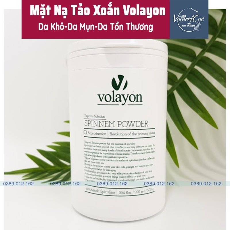 [CHÍNH HÃNG ] MẶT NẠ DƯỠNG DA HÀN QUỐC TẢO XOẮN VOLAYON  POWDER MASK