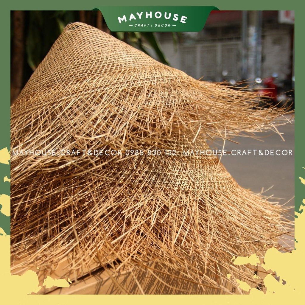 Đèn thả trần mây tre MAYHOUSE CRAFT&DECOR trang trí sân vườn, decor chụp ảnh