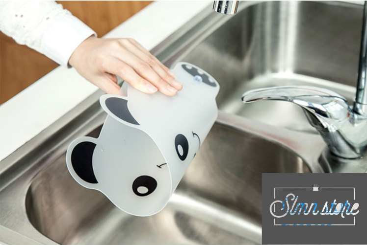Tấm chắn ngăn bắn nước gấu Panda dùng cho bồn rửa chén, giữ vệ sinh tiện lợi