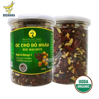 Nhân Hạt Óc Chó Đỏ Đã Tách Vỏ Mỹ Hộp 250gr, Quả Tốt Cho Trí Não, Mẹ Và Bé, Nam Giới