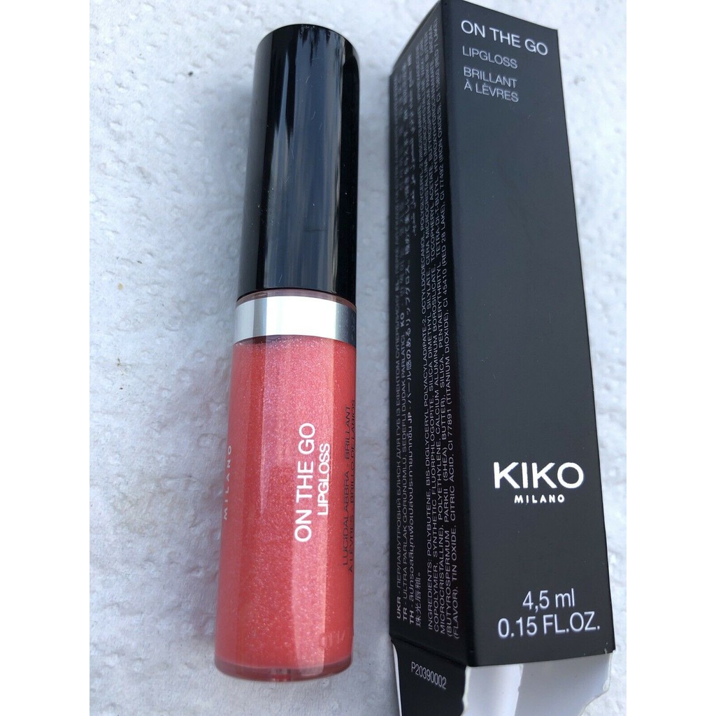 Son kem bóng nhũ ngọc trai On The Go Lip Gloss - Son kem Kiko Mini - Kiko Milano Italy