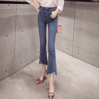Quần jeans ống loe rách ulzzang