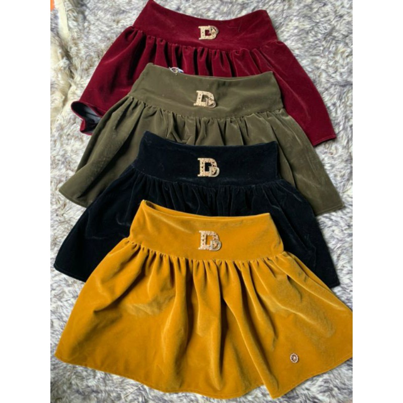 Chân Váy Nhung Cạp Cao Đính..DD..Cao Cấp Loại Đẹp Kèm Ảnh Thật { Bán Sỉ } | BigBuy360 - bigbuy360.vn