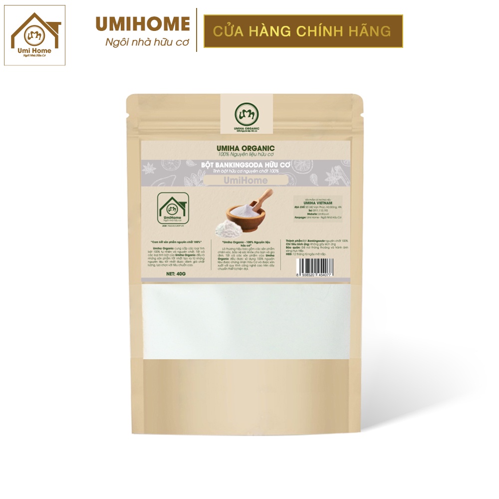 Bột trắng răng Baking Soda UMIHOME 85G làm sạch mảng bám vết ố vàng bám trên răng