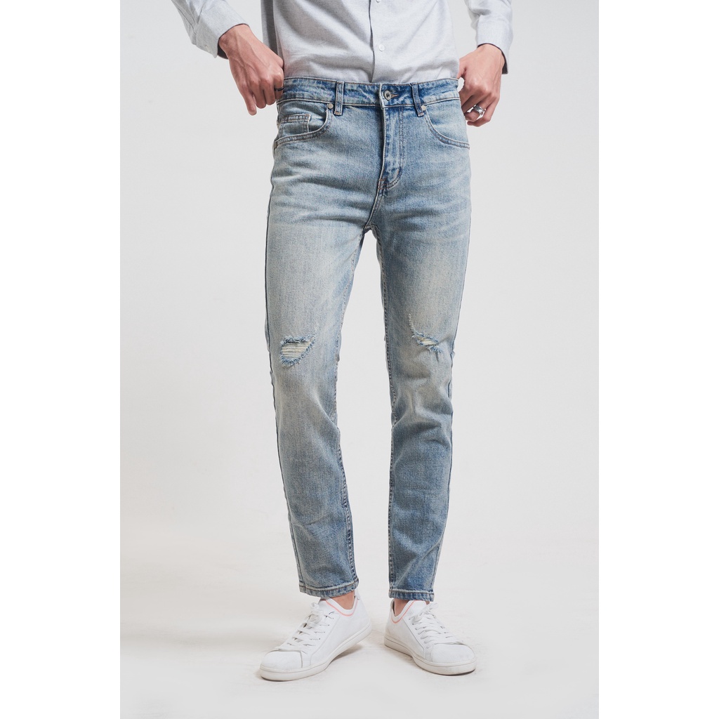 |Hẻm Store| Quần jean nam, quần bò nam SATOSHI SAQJ25 dáng ôm form slimfit co giãn | BigBuy360 - bigbuy360.vn