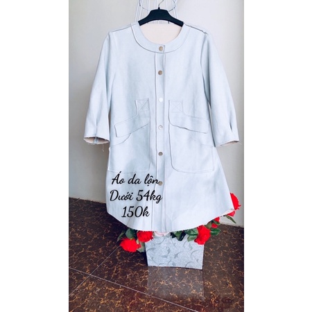 Áo khoác dáng mangto da lộn