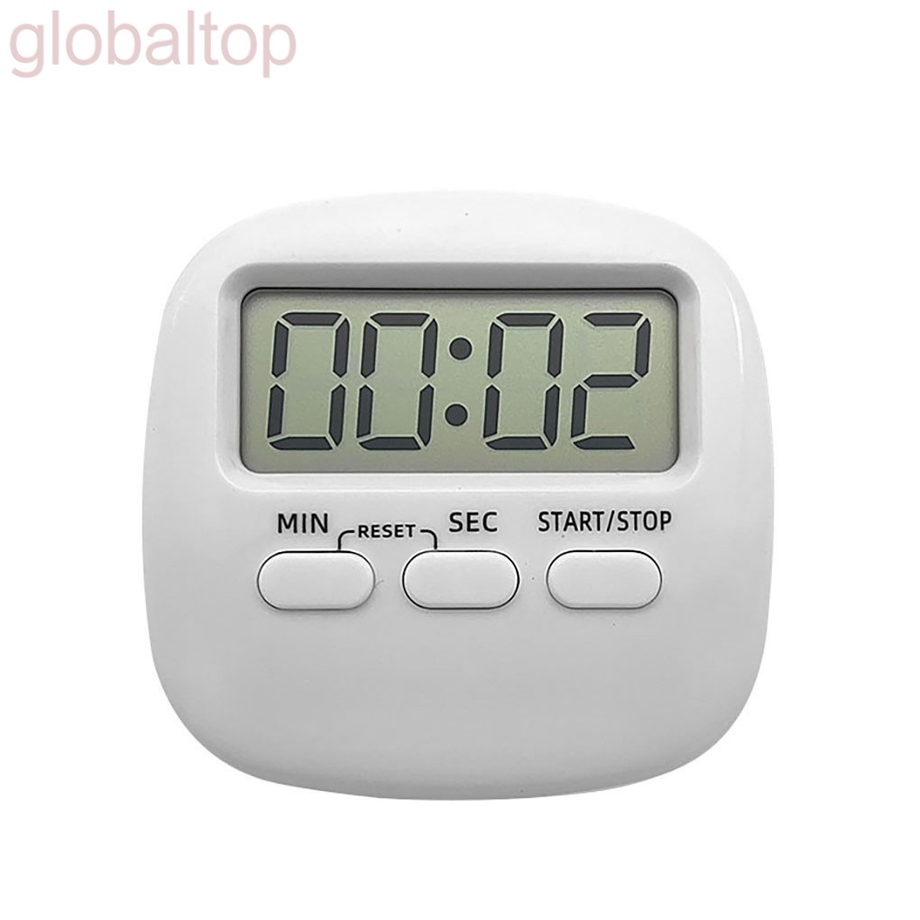 Đồng hồ hẹn giờ nấu ăn đếm ngược màn hình LCD bằng nhựa kèm giá đỡ chất lượng cao